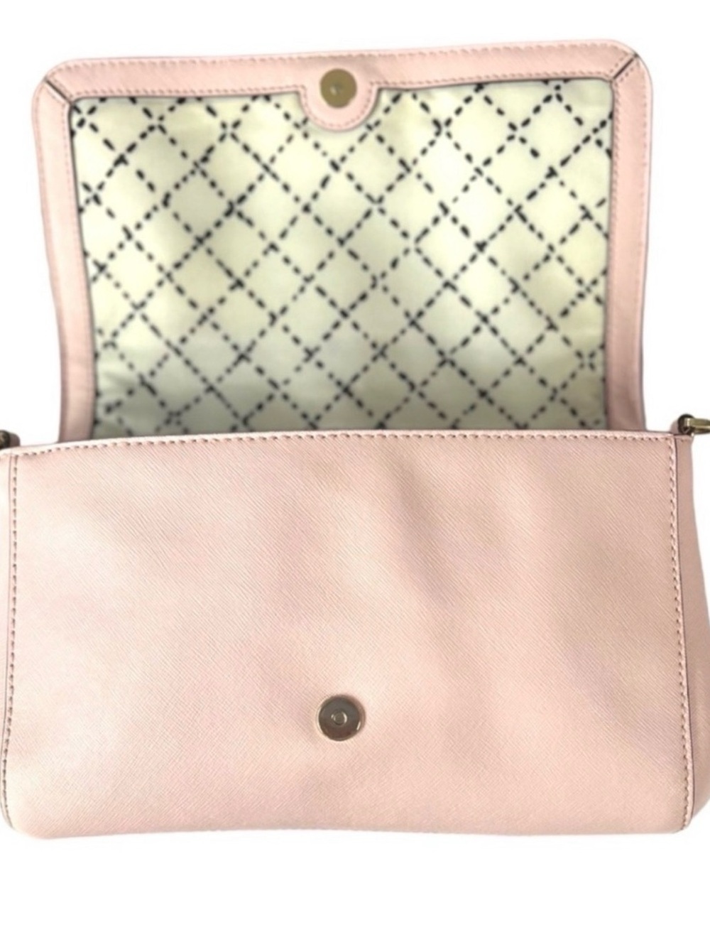 Kate Spade Blush Pink Chain Shoulder Bag Gold Hardware Balletcore Soft Luxury - Picture 3 of 8